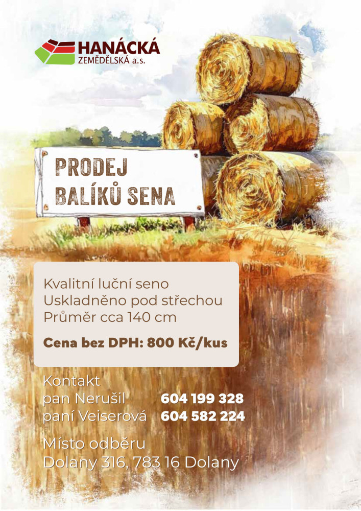 Prodej balíků sena
